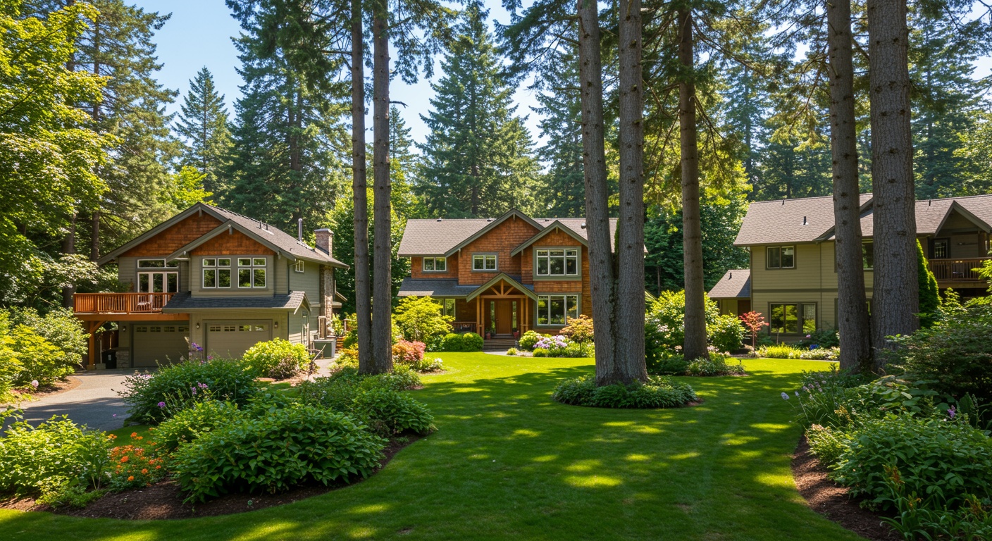 Rolling green countryside with woodland and restored natural habitat.